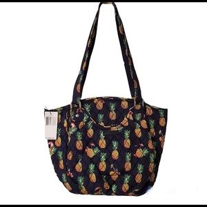 Vera Bradley NWT Glenna Toucan Tropical Pineapple Shoulder Bag Tote Satchel